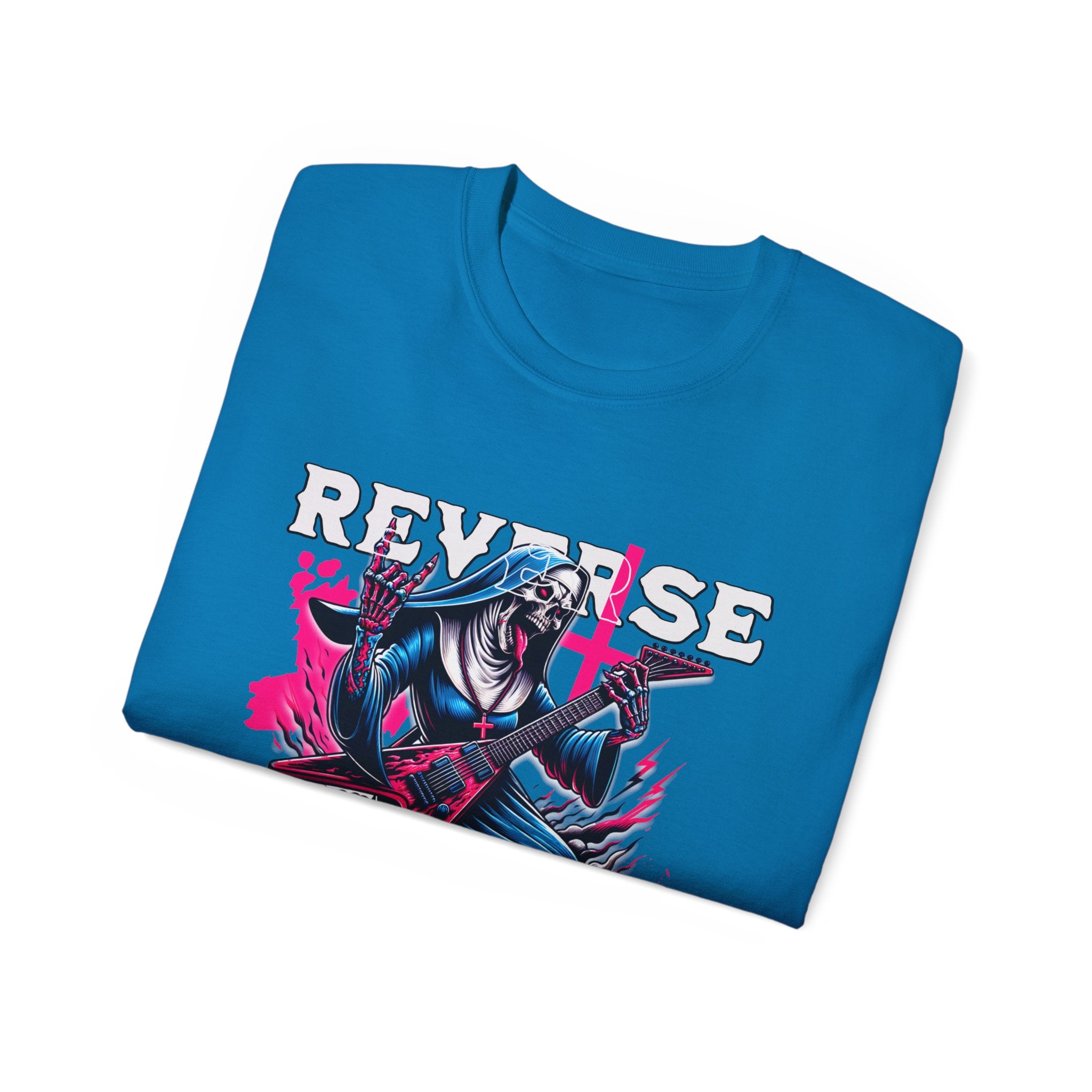 Reverse Exorcism - Unisex Cotton Tee (Front) - Damned Threads